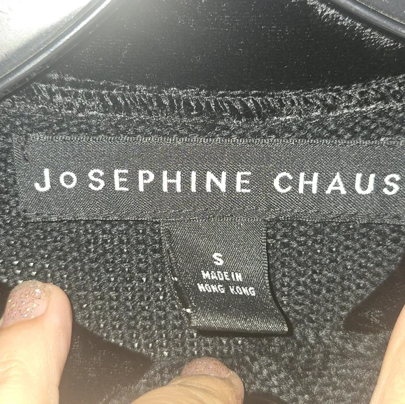 Black and White Floral Sweater Coat - Picture 2 of 5